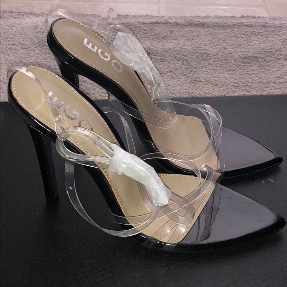 Black heels UK 5 never worn